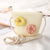 Kid's Small Straw Flower Cute Bucket Zipper Shoulder Bag Crossbody Bag