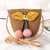 Kid's Small Straw Flower Cute Bucket Zipper Shoulder Bag Crossbody Bag