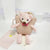 Kid's Straw Animal Bear Cute Square Zipper Crossbody Bag Straw Bag Coin Purse