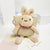 Kid's Straw Animal Bear Cute Square Zipper Crossbody Bag Straw Bag Coin Purse