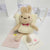 Kid's Straw Animal Bear Cute Square Zipper Crossbody Bag Straw Bag Coin Purse