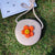 Kid's Straw Flower Cute Weave Round Zipper Crossbody Bag