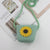 Kid's Straw Smile Face Flower Strawberry Cute Zipper Crossbody Bag Straw Bag Coin Purse