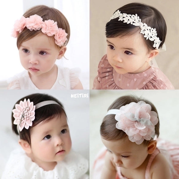 Kid's Sweet Flower Cloth Hair Band