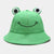 Kid's Women's Cute Frog Wide Eaves Bucket Hat