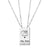 King And Queen Letter Stainless Steel Necklace