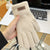 Knitted Wool Gloves Women's Winter Cold-proof Thickened Fleece-lined Candy Color Cycling Touch Screen Exposed Finger Five Fingers