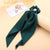 Knotted Ribbon Hair Scrunchies Satin Large Intestine Circle  Silky Scarf Hair Tie Lady Ponytail Wholesale