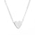 Korea Peach Heart Mini Love Glossy Three-dimensional Pendant Love Clavicle Chain For Women