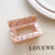 Korean Acetate Plate Hair Accessories Square Hollow Grab Clip Female