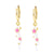 Korean Dripping Oil Multicolor Small Pepper Copper Earrings