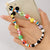 Korean Fashion Flower Smiling Face Pearl Anti-lost Mobile Phone Lanyard