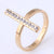 Korean Fashion Hip-hop Strips Simple Diamond-studded Stainless Steel Ring