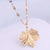 Korean Fashion Maple Leaf Titanium Steel Necklace