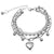 Korean Fashion Stainless Steel Love Heart Pendant Bracelet