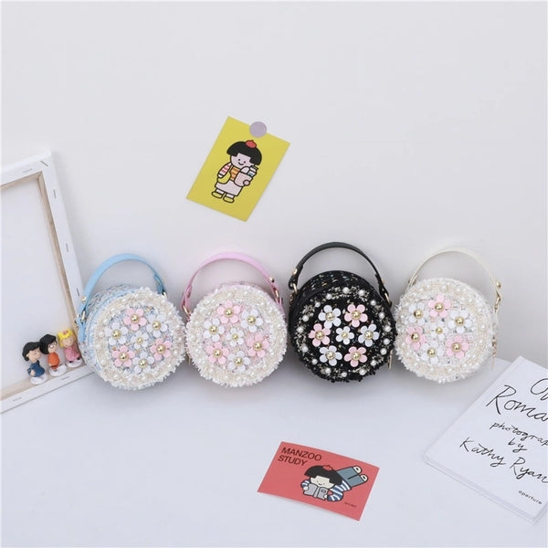 Korean Fashion Three-Dimensional Flower Children's Coin Purse  Style Children's Crossbody Bag Baby's Cute Handbag