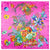 Korean Floral Pattern Ladies Simulation Silk Satin Square Scarf Silk Scarf