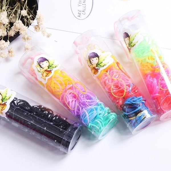 Korean Hair Accessories Small Barrels Disposable Rubber Bands Children's Headdresses Hair Scrunchies