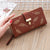 Korean Hollow Leaf Printing Wallet