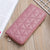 Korean Long Embroidered Rhombus Multi-card Wallet Wholesale