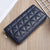 Korean Long Embroidered Rhombus Multi-card Wallet Wholesale