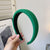 Korean New Spring Green Headband Sponge Hair Accessories Female Wholesale