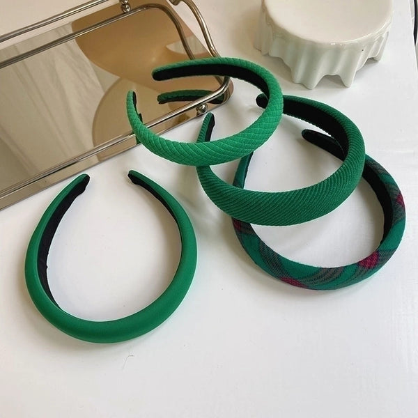 Korean New Spring Green Headband Sponge Hair Accessories Female Wholesale