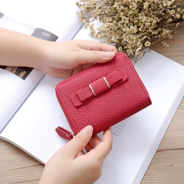 Korean Short Bow Mini Wallet