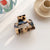 Korean Square Grab Clip Hollow Floral Acetic Acid Plate Medium Hair Grab Shark Clip Elegant  Hair Clip Hair Accessories