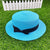 Korean Straw Hat Shading Hat Summer Flat-brimmed Bow Straw Flat Top Hat