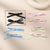 Korean Style Double-layer Bow Ribbon Hairclip Women's Ballet Girl Side Clip Back Head Top Simple  Hair Accessories