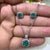 Korean Style Geometric Copper Zircon Pendant Necklace Ear Studs 1 Set