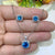 Korean Style Geometric Copper Zircon Pendant Necklace Ear Studs 1 Set