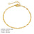 Korean Style Geometric Stainless Steel Plating Inlaid Gold 14K Gold Plated Women'S Anklet