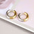 Korean Style Geometric Titanium Steel Earrings Buckle No Inlaid Stainless Steel Earrings