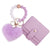 Korean Style Heart Shape Beaded Silica Gel Women's Keychain