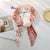 Korean Style New 26 Large Square Scarf Letter Thin Narrow Strip Small Ribbon Tie Bag Decorative Hair Band Hair Rope Printed Text