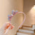 Korean Style New Little Girl Full Diamond Bow Headband Children's Outing Headband Head Buckle Hair Accessories Velvet Atmosphere Female