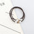 Korean Style  Nine-Bead Hair Ring High Elastic Bee Knot Nine-Bead Hair Rope Simple Three-in-One Hair Rope Rubber Band Women Hair Accessories