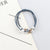 Korean Style  Nine-Bead Hair Ring High Elastic Bee Knot Nine-Bead Hair Rope Simple Three-in-One Hair Rope Rubber Band Women Hair Accessories