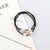 Korean Style  Nine-Bead Hair Ring High Elastic Bee Knot Nine-Bead Hair Rope Simple Three-in-One Hair Rope Rubber Band Women Hair Accessories