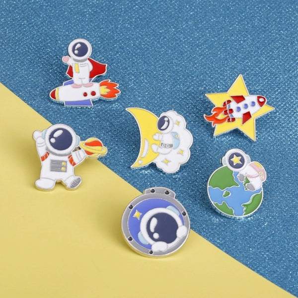 Korean Style Pin Cartoon Character Alloy Stoving Varnish No Inlaid Unisex Brooches