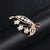 Korean Style Pin Flower Alloy Plating Inlay Artificial Gemstones Women's Brooches