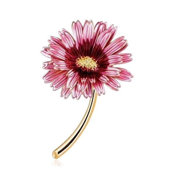 Korean Style Pin Flower Alloy Stoving Varnish Other Women'S Brooches