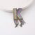 Korean Style Pin Letter Rhinestone Inlay Women'S Brooches