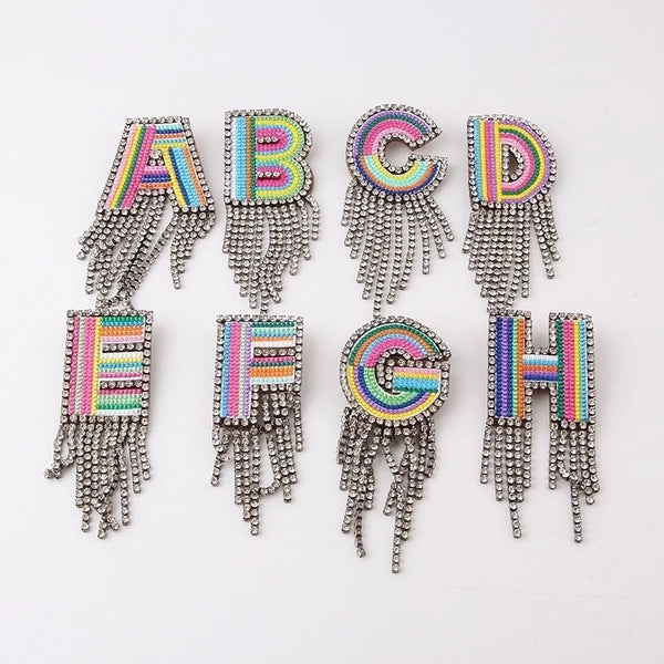 Korean Style Pin Letter Rhinestone Inlay Women'S Brooches