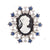 Korean Style Pin Star Flower Alloy Plating Inlay Rhinestones Pearl Unisex Brooches