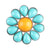 Korean Style Pin Star Flower Alloy Plating Inlay Rhinestones Pearl Unisex Brooches