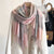 Korean Style Plaid Scarf Women's Autumn And Winter Warm Shawl Men's Scarf Long Tassel Wild Couple Scarf Imitation Cashmere