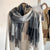 Korean Style Plaid Scarf Women's Autumn And Winter Warm Shawl Men's Scarf Long Tassel Wild Couple Scarf Imitation Cashmere